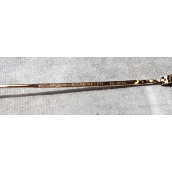 Wearme Pro Black And Gold Round Sunglasses - Picture 6 of 9